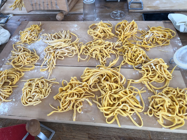 vegan foods from the european road: fresh pasta in rome, italy